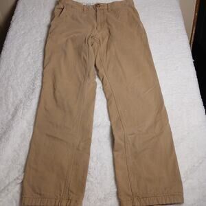 Eddie Bauer Flannel Lined Khaki Pants Mens Size 32x32 EUC 5pocket